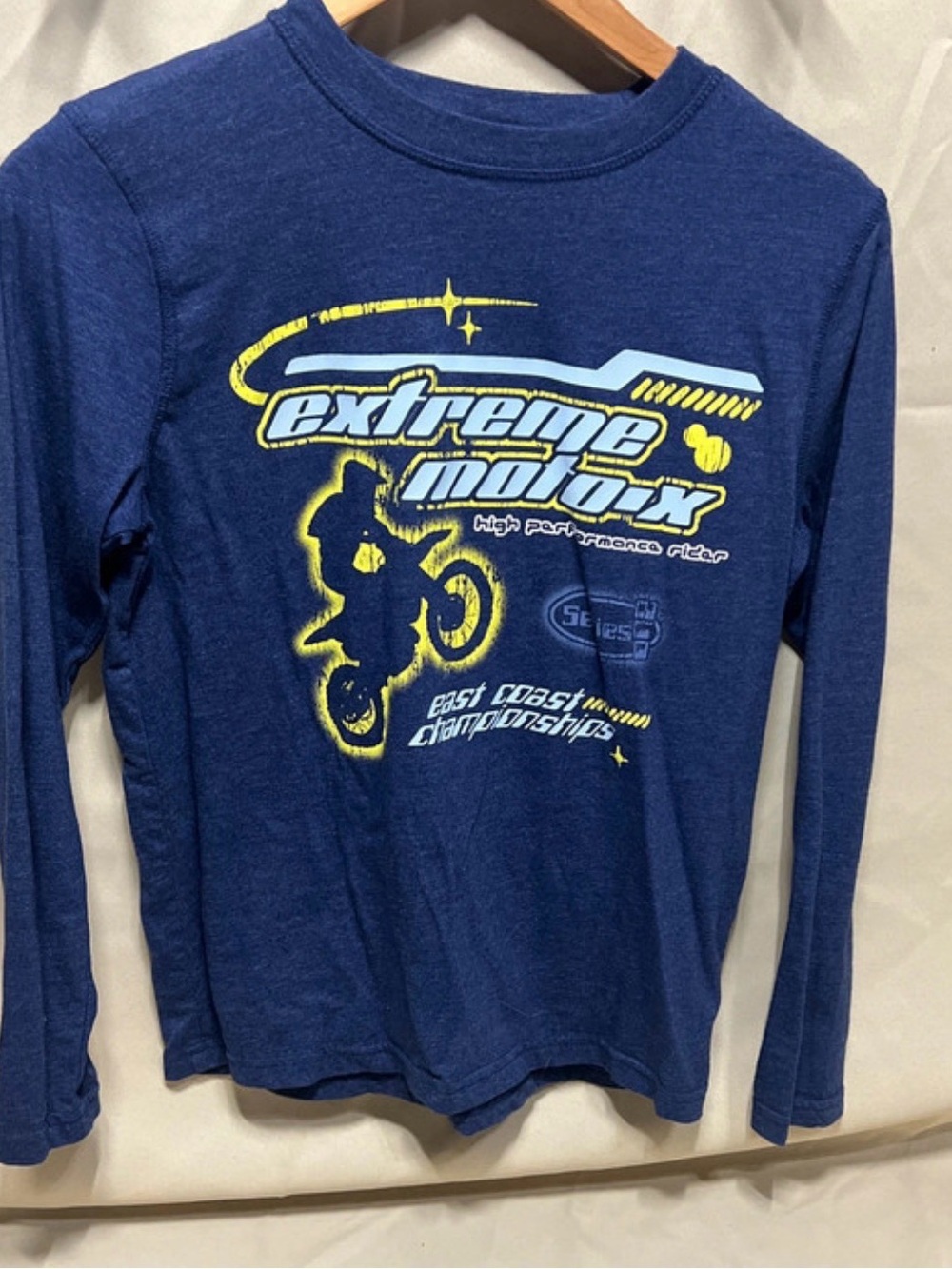 Boys' Navy 'Extreme Motocross' Long-Sleeve Graphic Tee